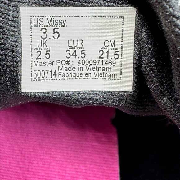 Vans Old Skool Checkerboard Kids Shoes Size 3.5 Black Multicolor Low 500714 - Picture 6 of 12